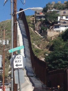 US/Mexico border in Nogales, AZ